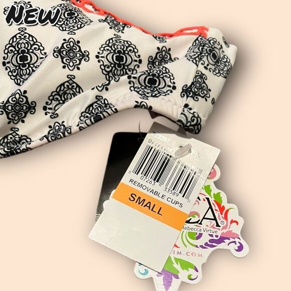 NEW NWT BECCA by Rebecca Virtue High Neck Bikini Top – Size Small - Picture 4 of 9